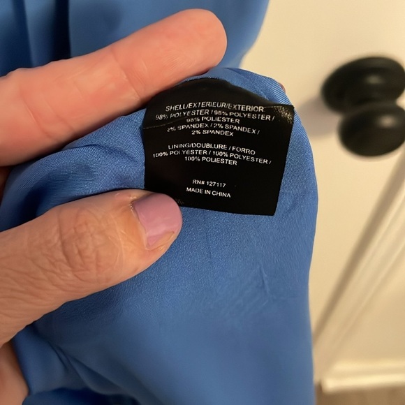 Badgley Mishka Blue Sheath Dress Size 12 Rent the Runway Exclusive - Picture 12 of 13